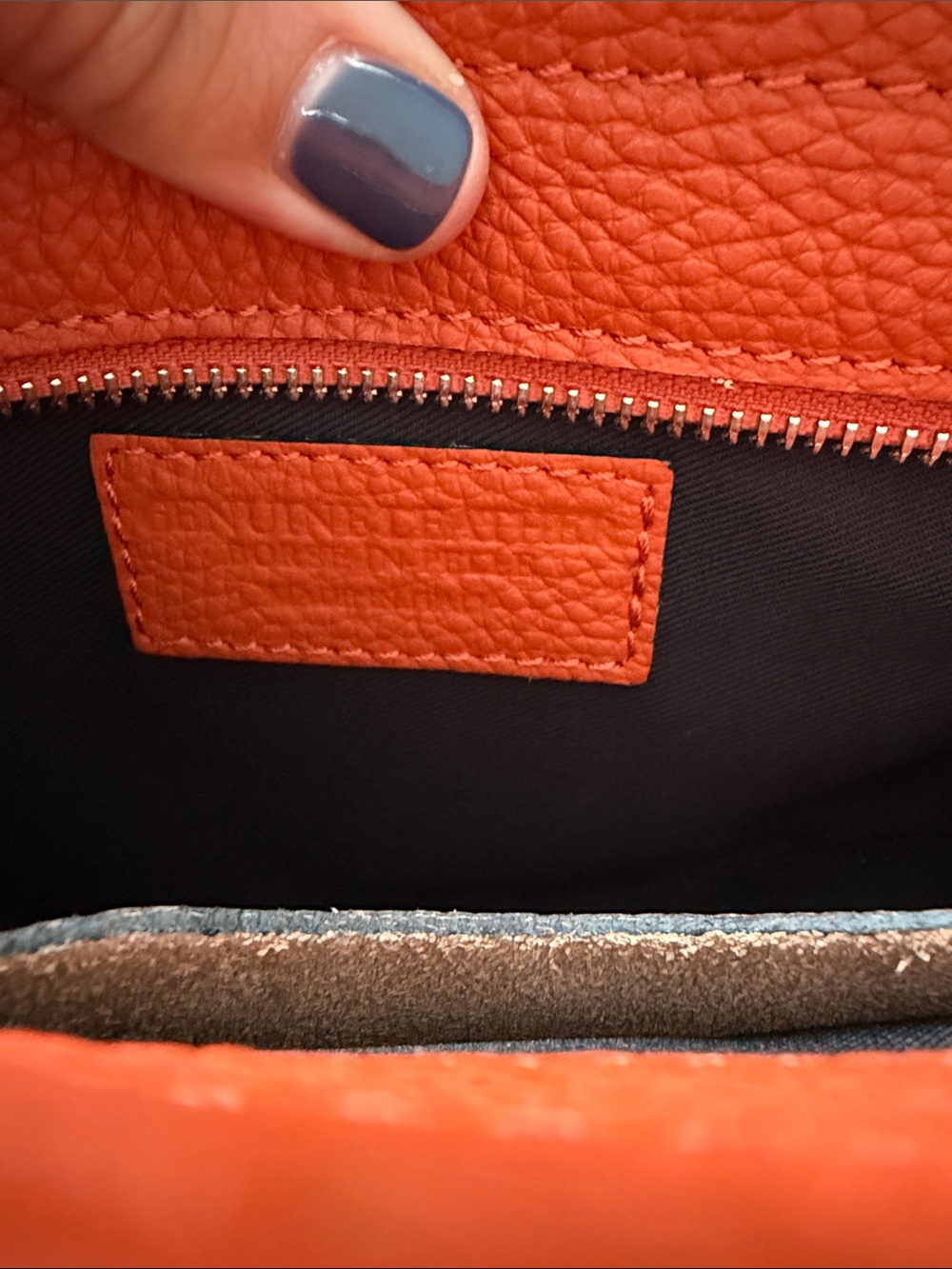 Sundance Women’s Leather Crossbody Bag in Orange - Picture 4 of 4